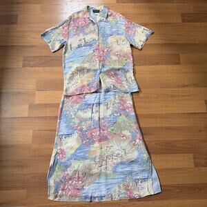 Women's Vintage Carol Anderson Collection Rayon 2-Piece Outfit Set Small/Medium